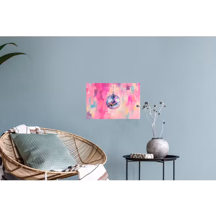 Muursticker - Discobal - Pink - Verf — 4