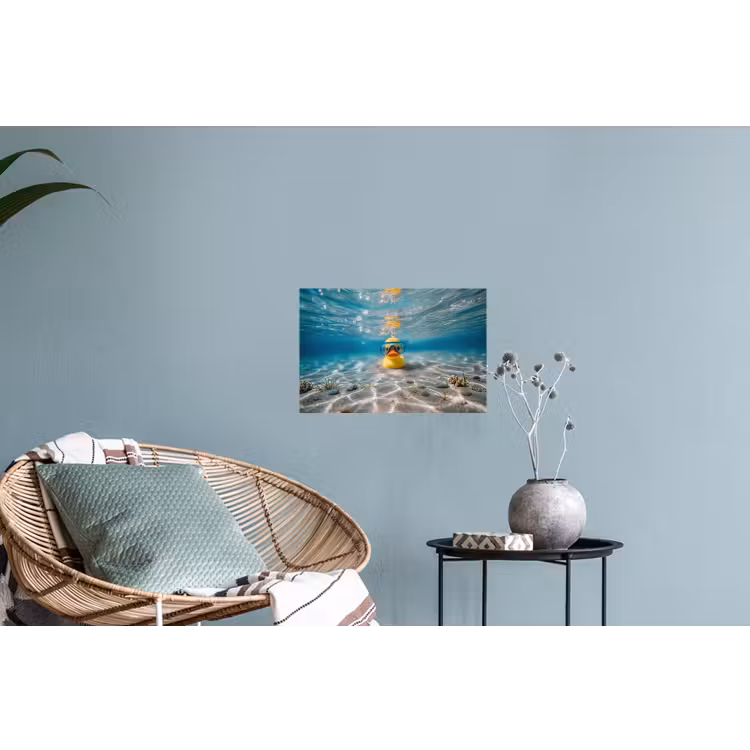 Muursticker - Duikbril - Eend - Water — 4