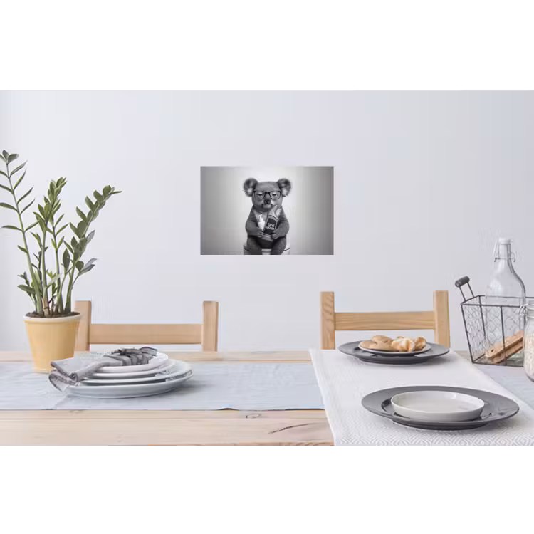 Muursticker - Koala - Bril - Toilet — 3