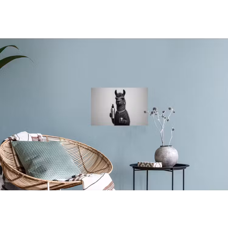 Muursticker - Lama - Flessen - Zwart - Wit — 4