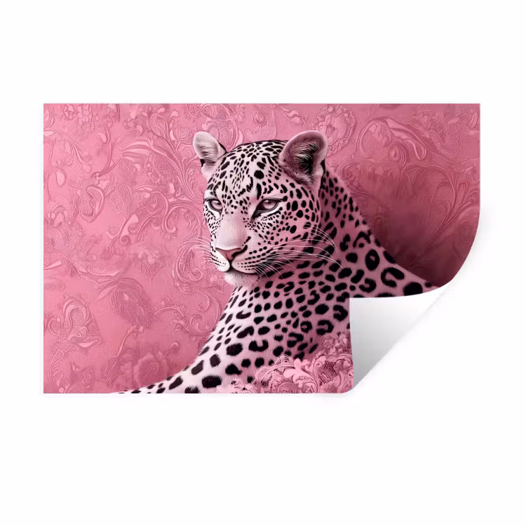 Muursticker - Panter - Luxe - Roze — 1