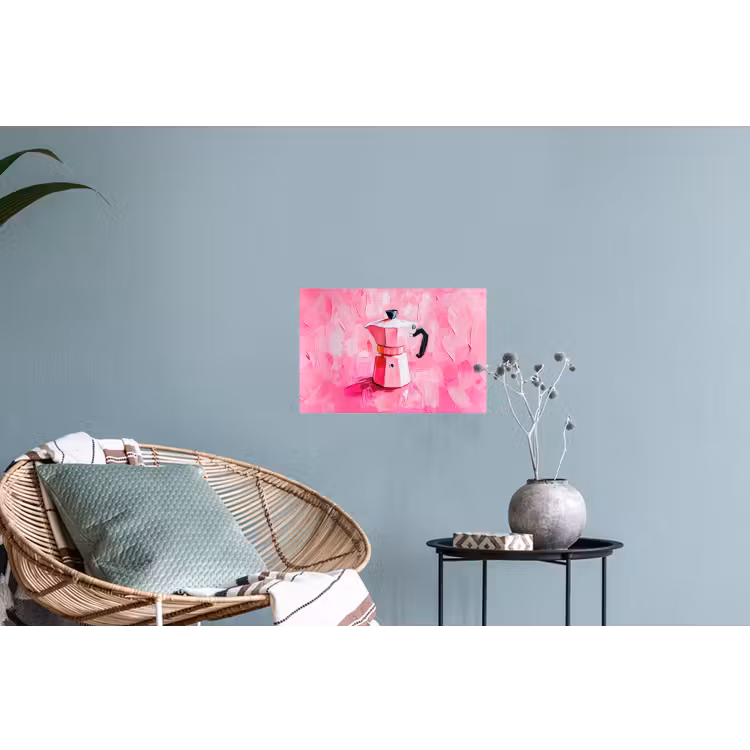 Muursticker - Roze - Verf - Coffee — 4