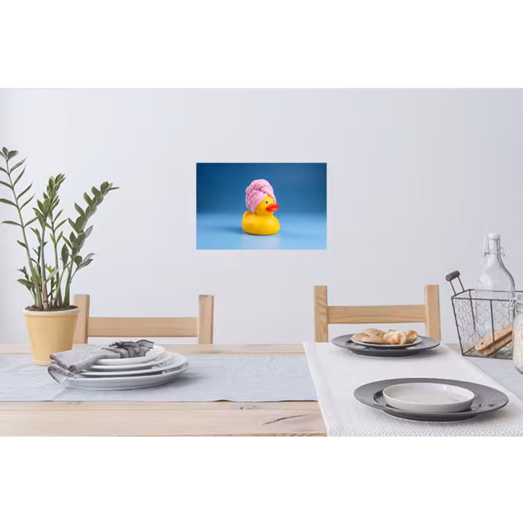 Muursticker - Badeend - Handdoek - Blauw — 3