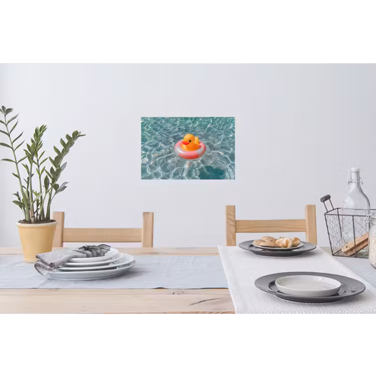 Muursticker - Badeend - Zwemband - Geel — 3
