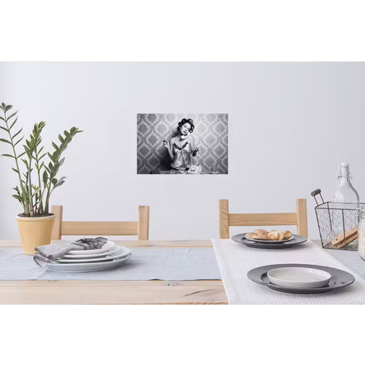 Muursticker - Chic - Vrouw - Zwart - Wit — 3