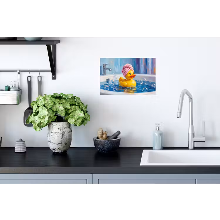 Muursticker - Creatief - Badeend - Kleurrijk — 2