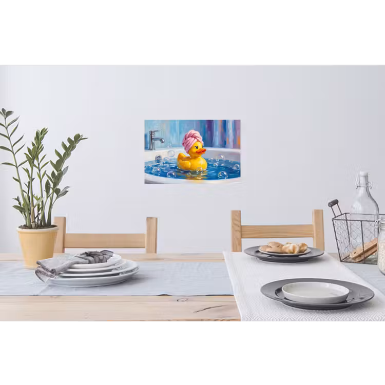 Muursticker - Creatief - Badeend - Kleurrijk — 3