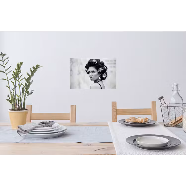 Muursticker - Edgy - Vrouw - Zwart - Wit — 3