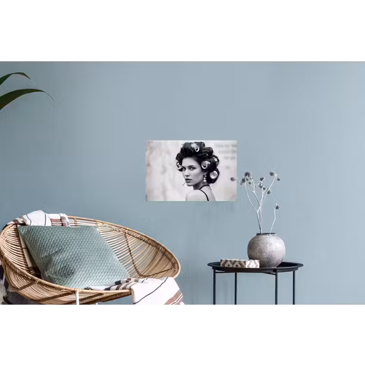 Muursticker - Edgy - Vrouw - Zwart - Wit — 4