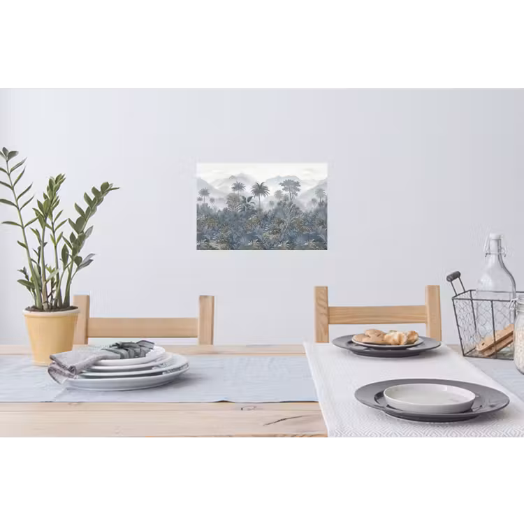 Muursticker - Jungle - Landschap - Blauw — 3
