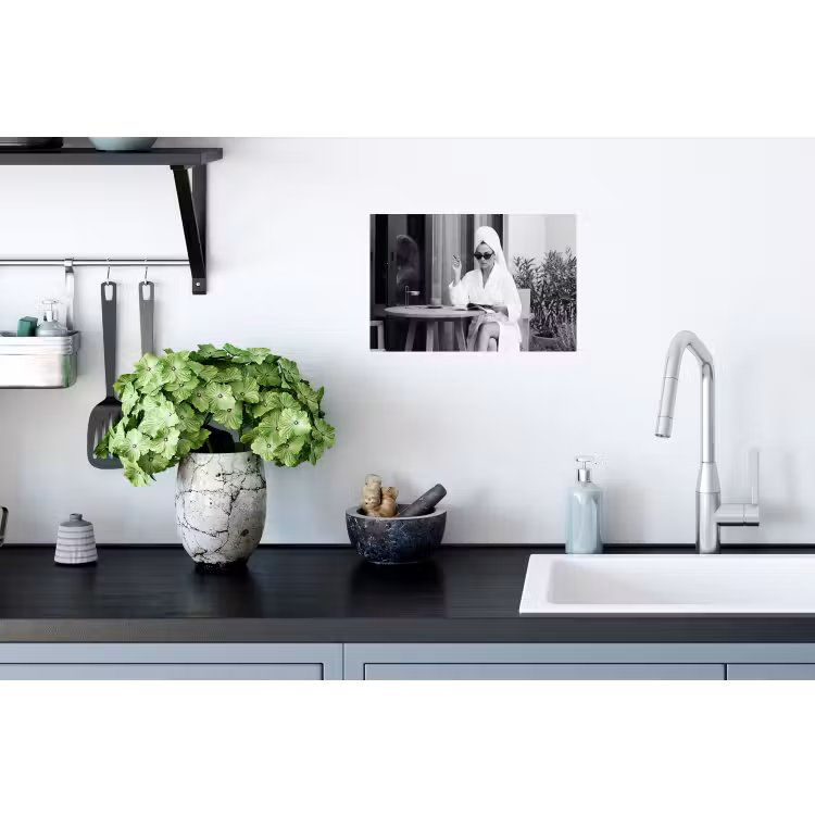 Muursticker - Modern - Vrouw - Zwart - Wit — 2