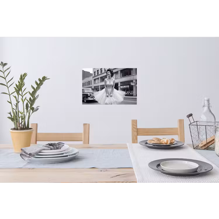 Muursticker - Retro - Vrouw - Zwart - Wit — 3