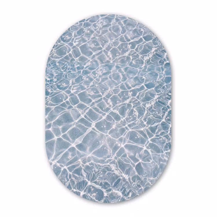 Muurovaal - Kunststof - Water - Reflectie - Zonlicht — 3