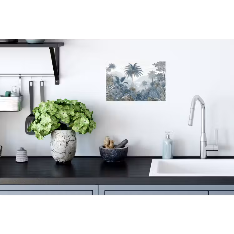 Muursticker - Jungle - Modern - Blauw - Groen — 2