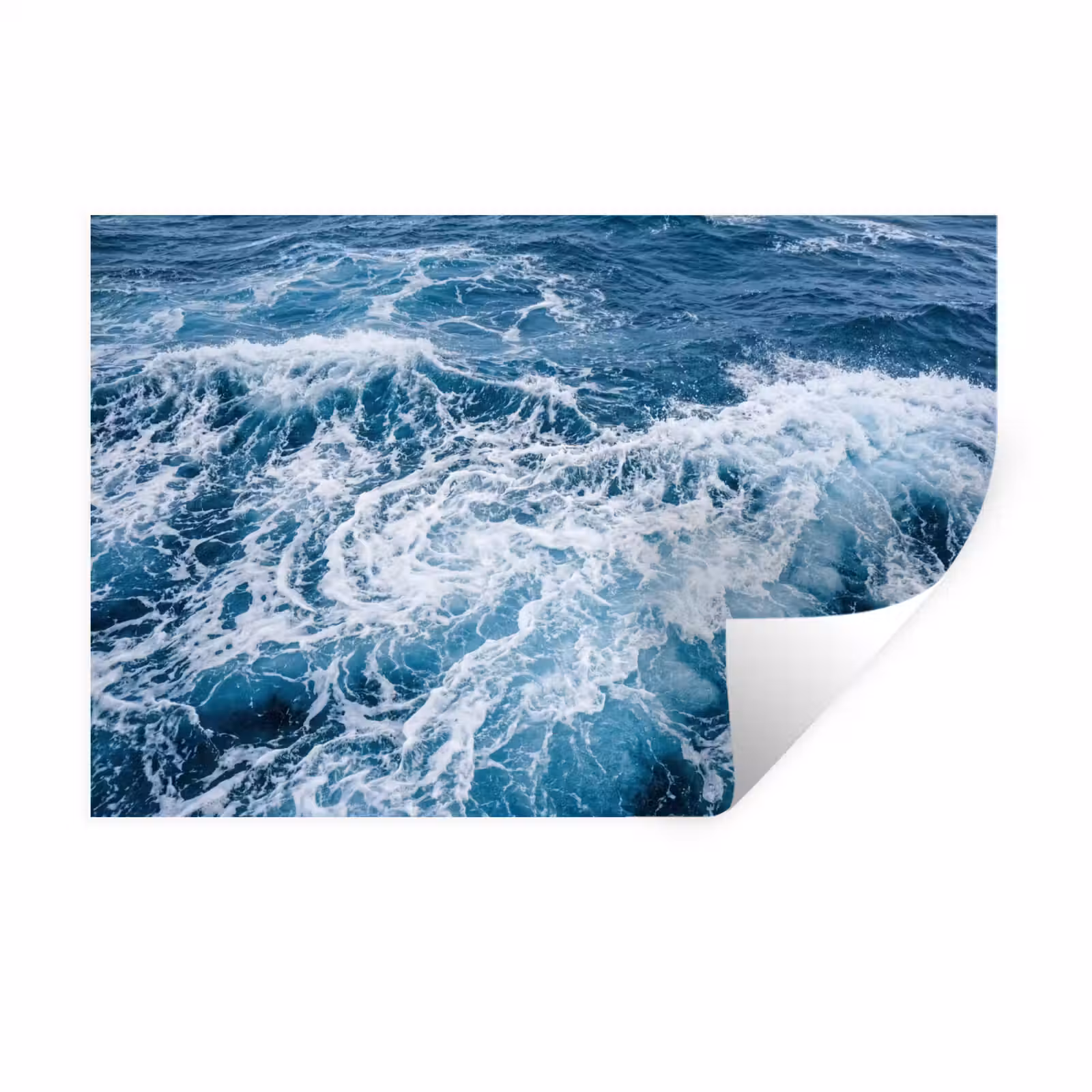Muursticker - Golven - Oceaan - Blauw — 1