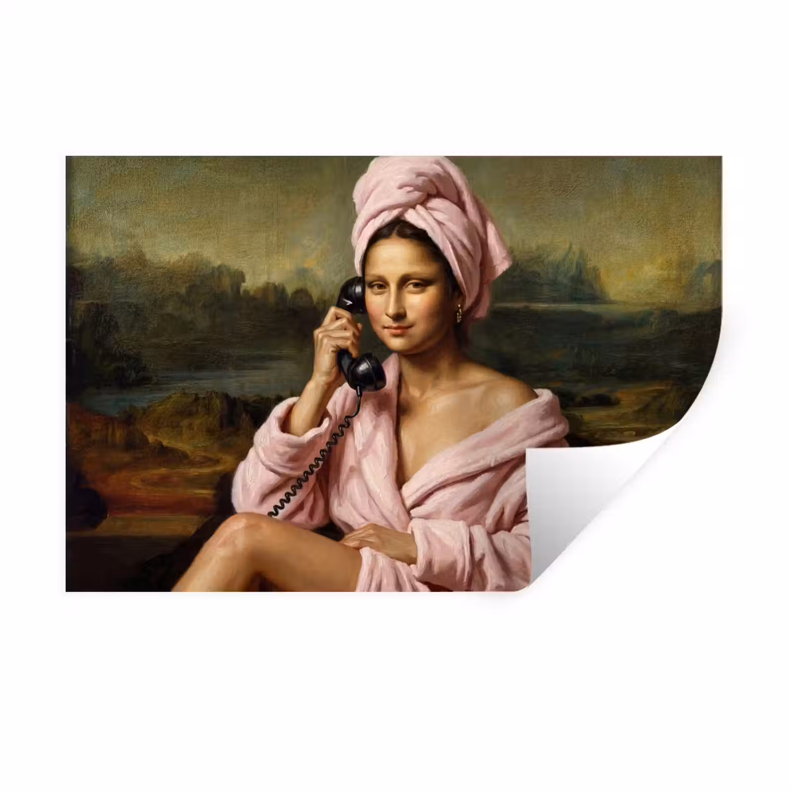 Muursticker - Mona - Klassiek - Roze — 1