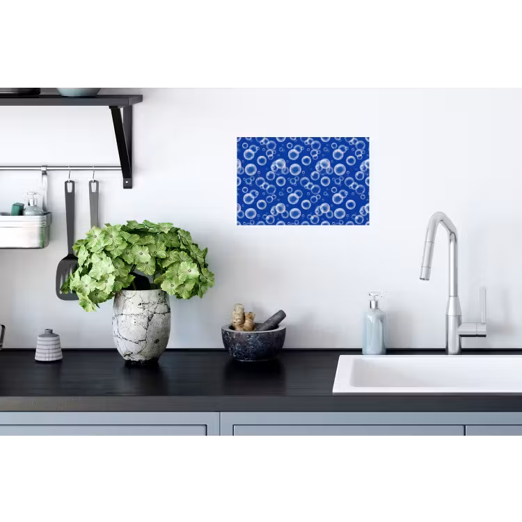 Muursticker - Bubbels - Patroon - Blauw — 2