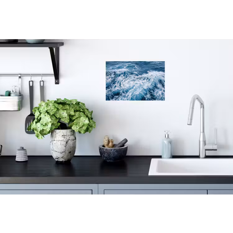 Muursticker - Golven - Oceaan - Blauw — 2