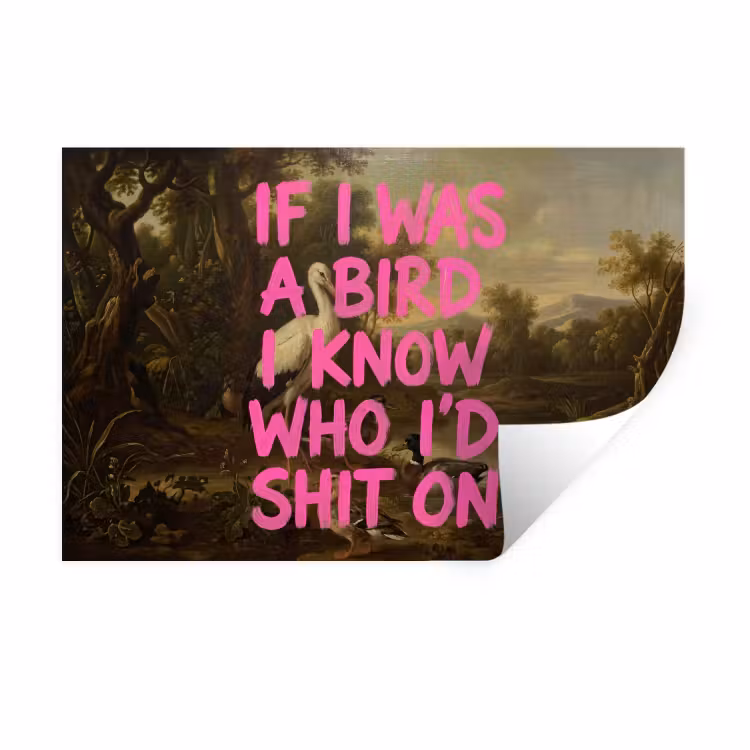 Muursticker - Klassiek - Humor - Roze — 1
