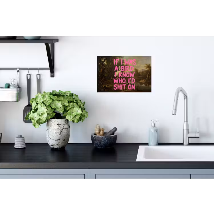 Muursticker - Klassiek - Humor - Roze — 2