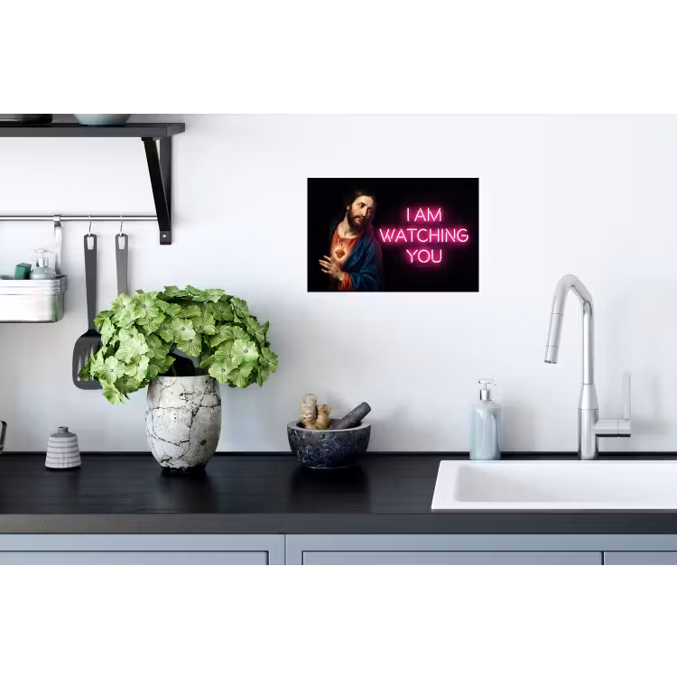Muursticker - Man - Tekst - Neon — 2