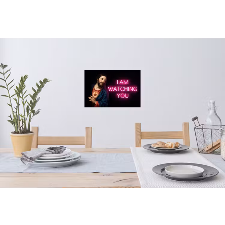 Muursticker - Man - Tekst - Neon — 3