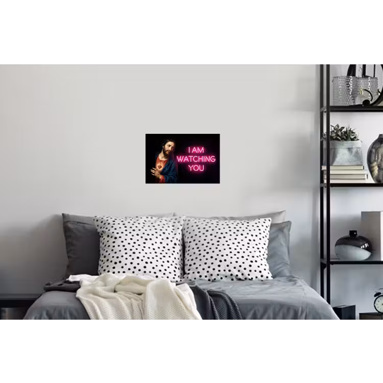 Muursticker - Man - Tekst - Neon — 5