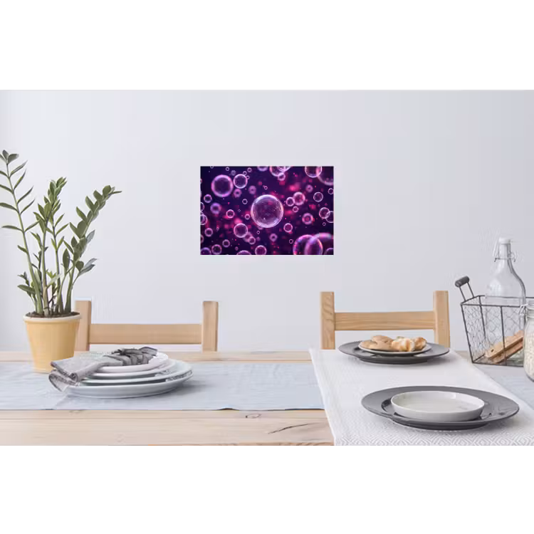 Muursticker - Paars - Bubbels - Schuim — 3