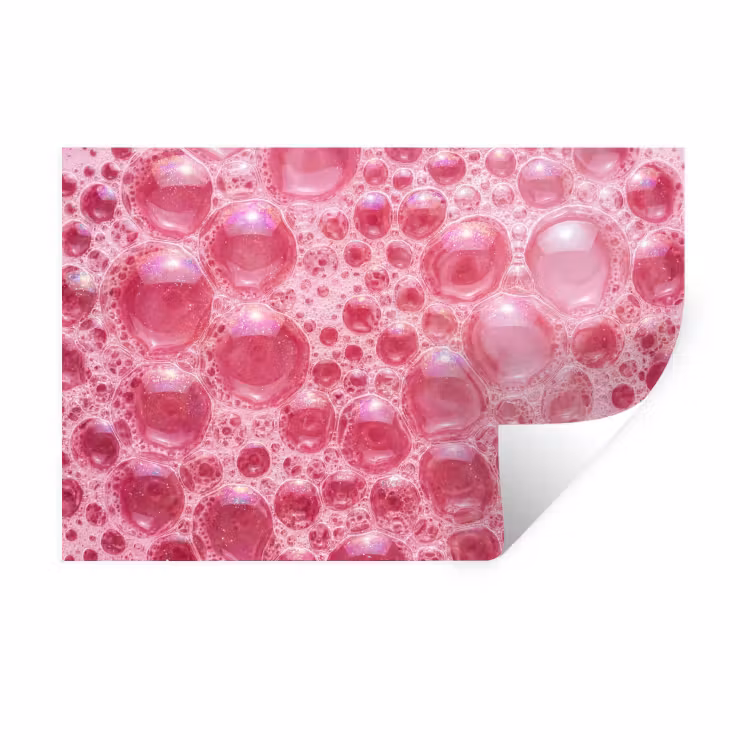 Muursticker - Roze - Schuim - Bubbels — 1