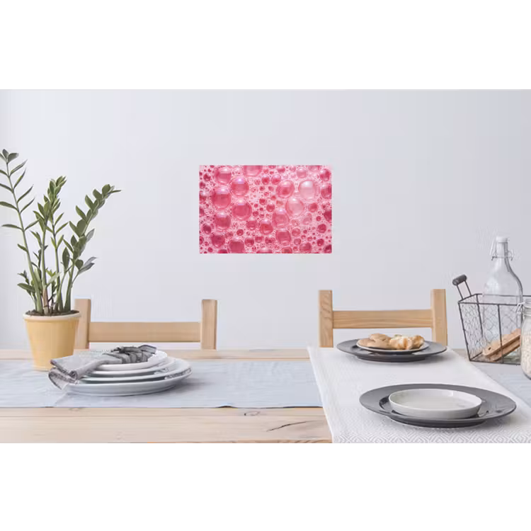 Muursticker - Roze - Schuim - Bubbels — 3