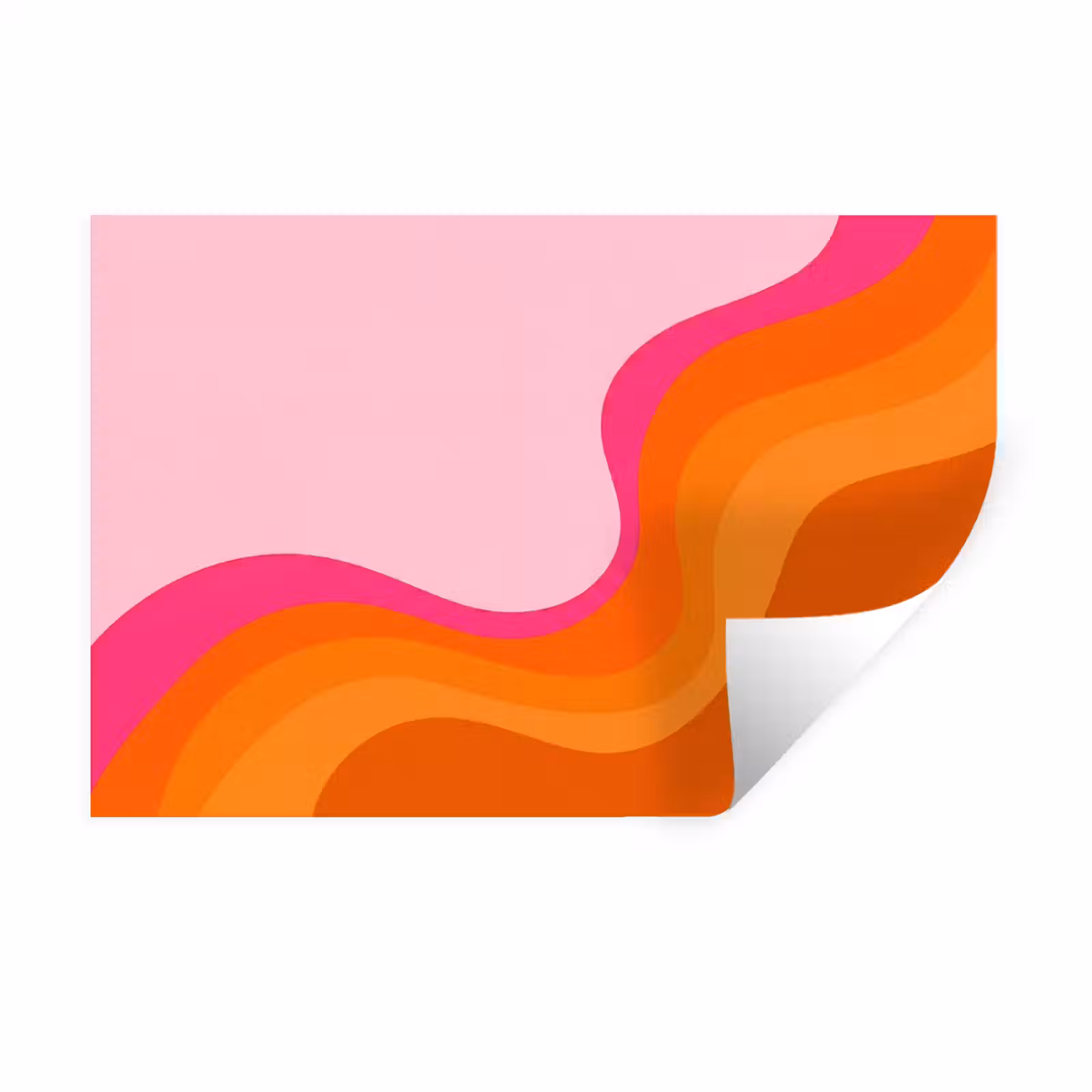 Muursticker - Retro - Waves - Kleurrijk — 1