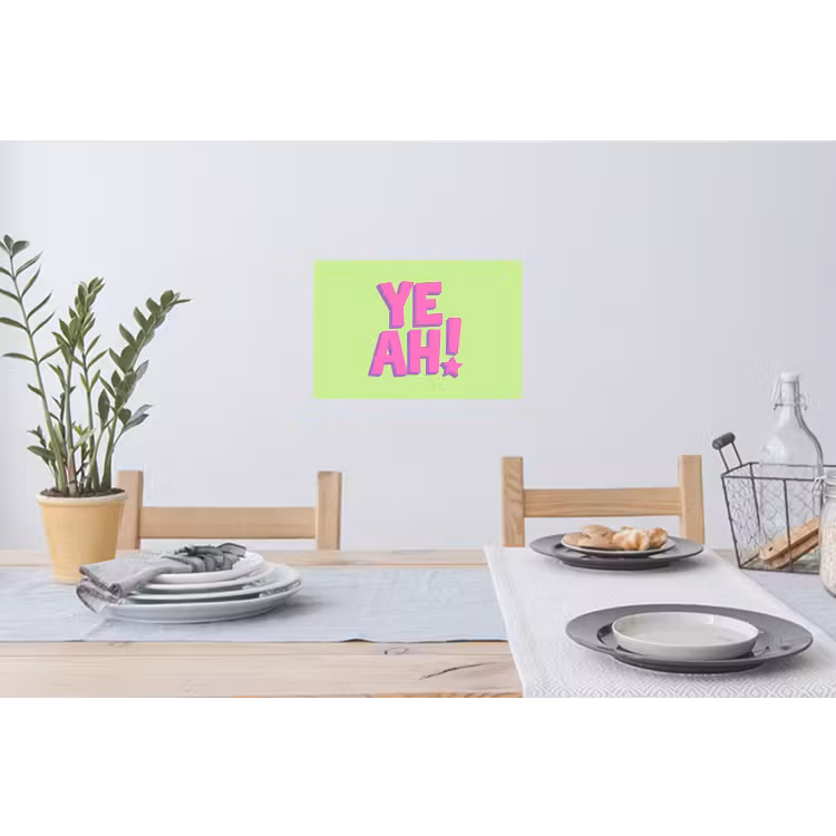 Muursticker - Groen - Neon - Quote — 3