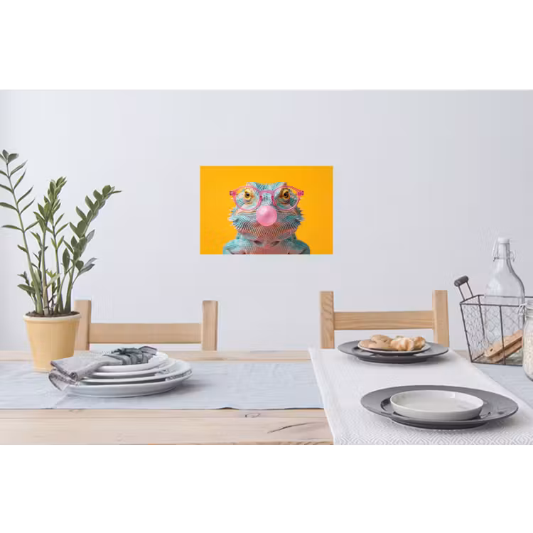 Muursticker - Kameleon - Kauwgom - Kleurrijk — 3