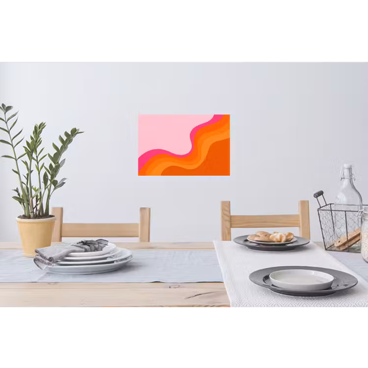 Muursticker - Retro - Waves - Kleurrijk — 3
