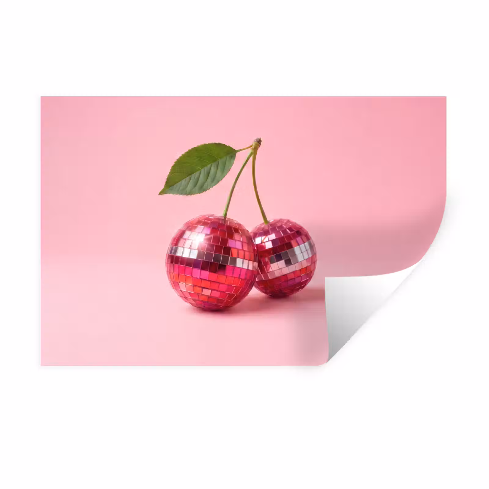 Muursticker - Disco - Kersen - Roze — 1