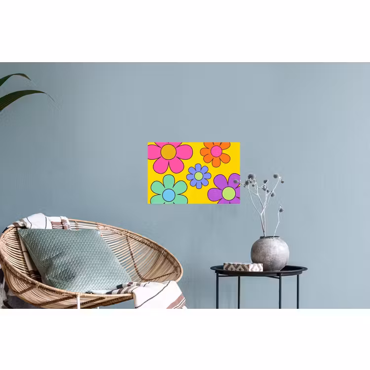 Muursticker - Bloemen - Illustratie - Kleurrijk — 4