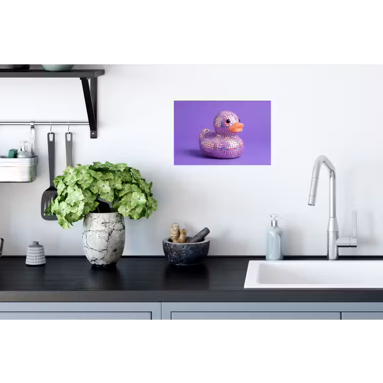 Muursticker - Disco - Eend - Paars — 2