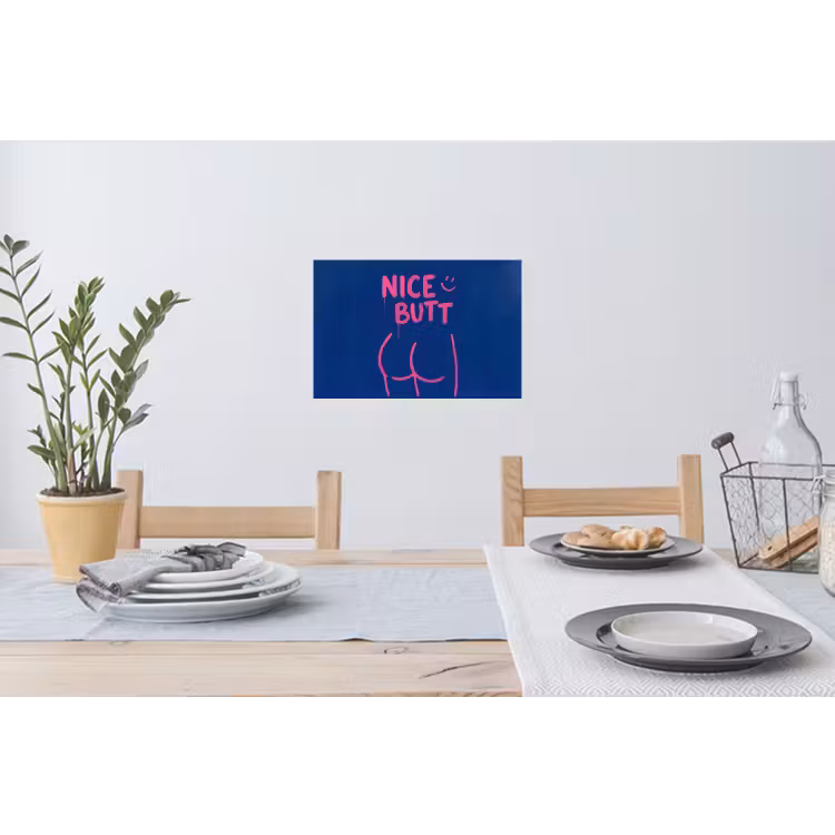 Muursticker - Brutaal - Grappig - Blauw — 3