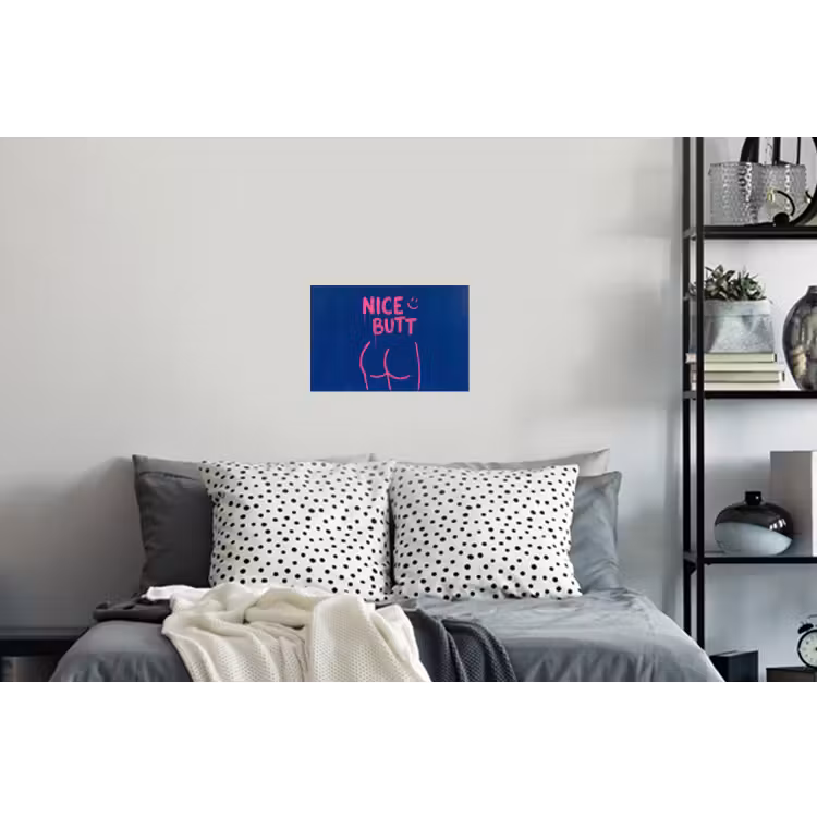 Muursticker - Brutaal - Grappig - Blauw — 5