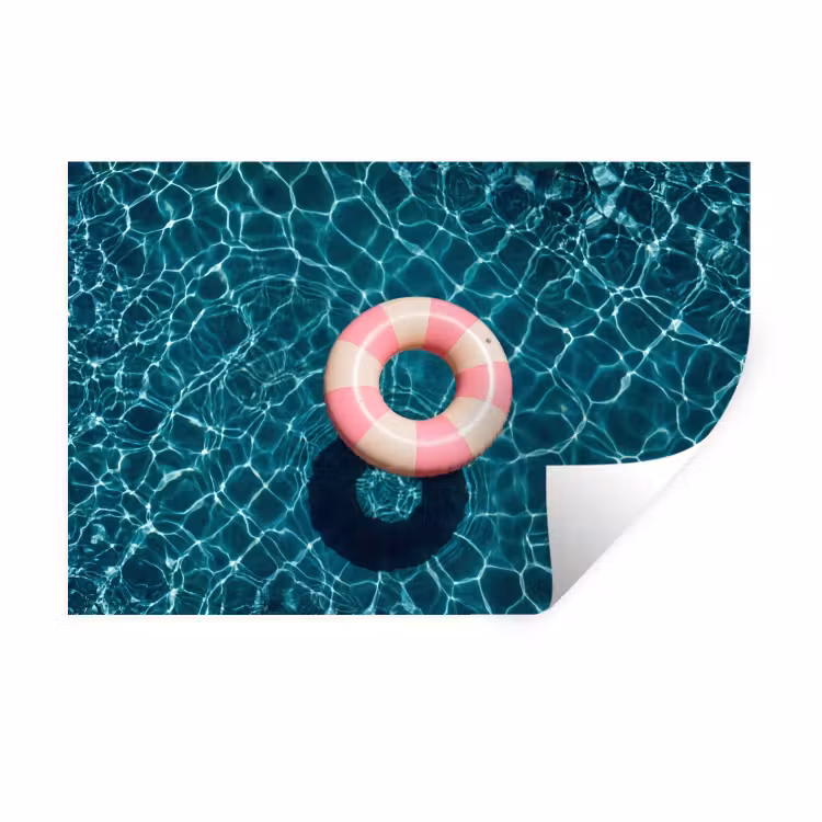 Muursticker - Drijvend - Zwemband - Water — 1