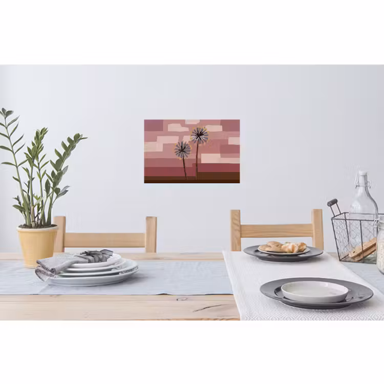 Muursticker - Illustratie - Bloemen - Vlakken - Abstract — 3