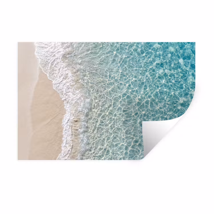 Muursticker - Kust - Zand - Blauw — 1