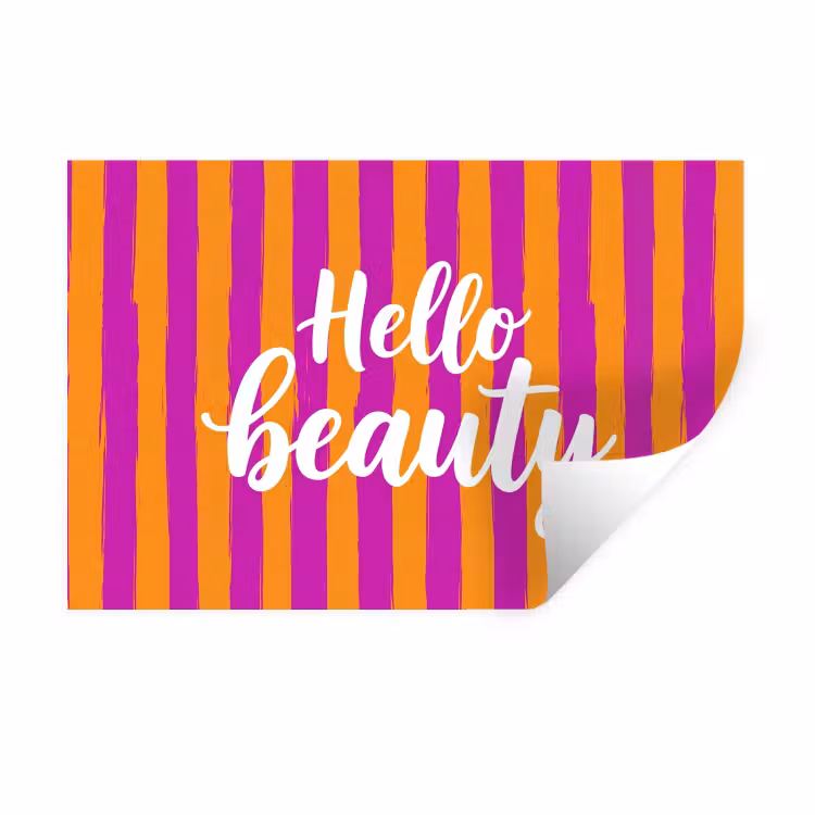 Muursticker - Modern - Hello - Oranje — 1
