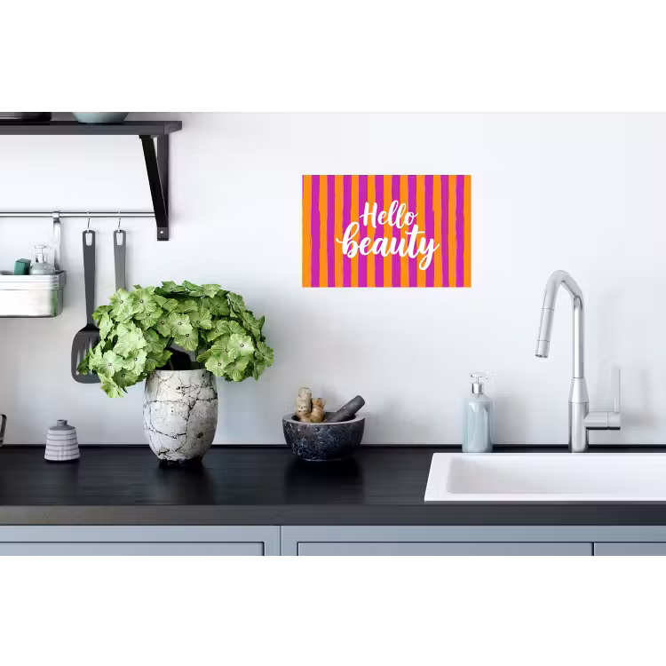 Muursticker - Modern - Hello - Oranje — 2