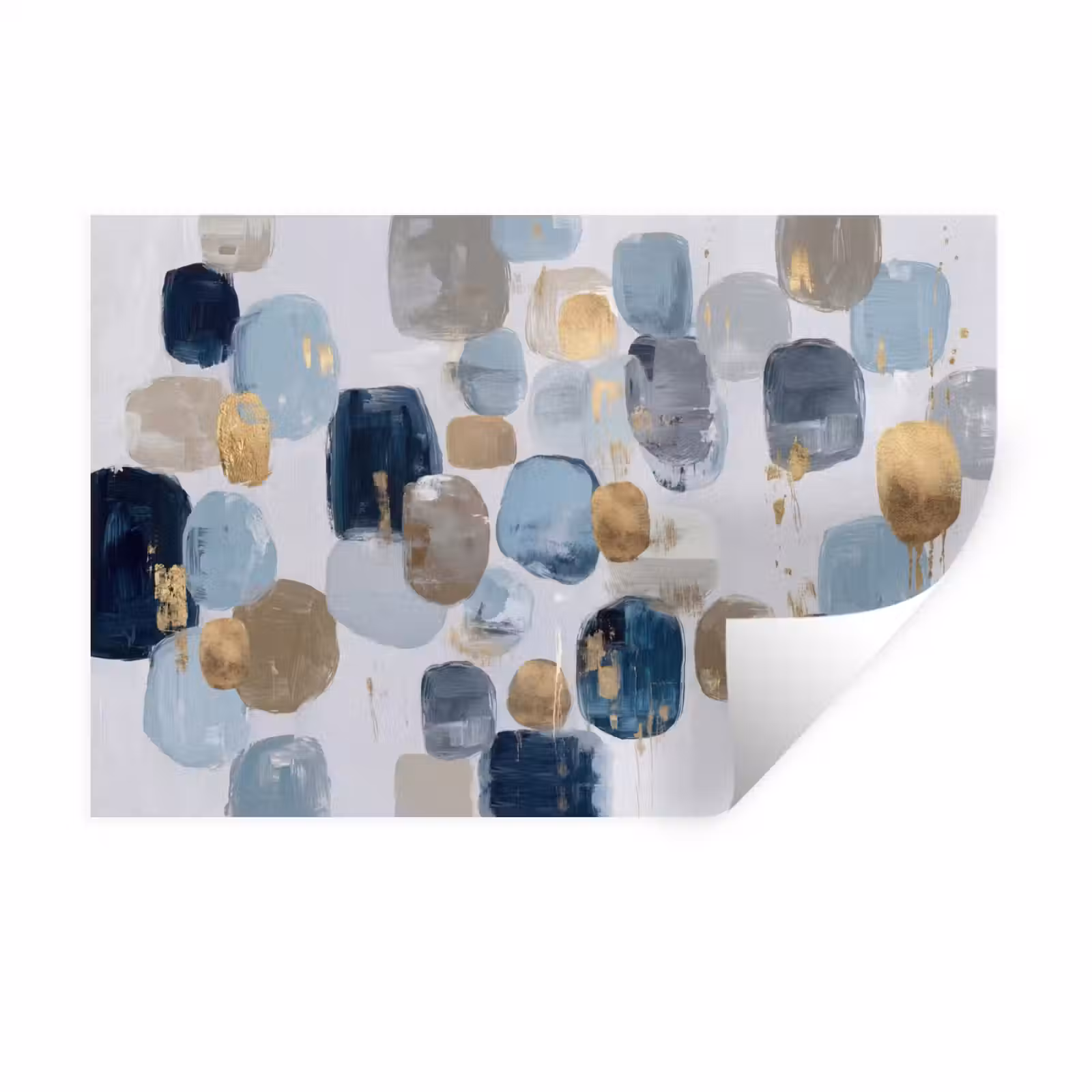 Muursticker - Abstract - Goud - Vormen — 1