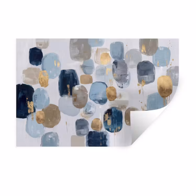 Muursticker - Abstract - Goud - Vormen — 1