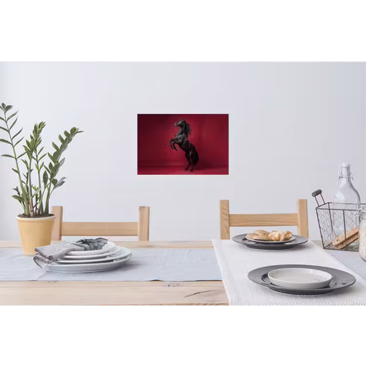 Muursticker - Hengst - Steigert - Rood — 3