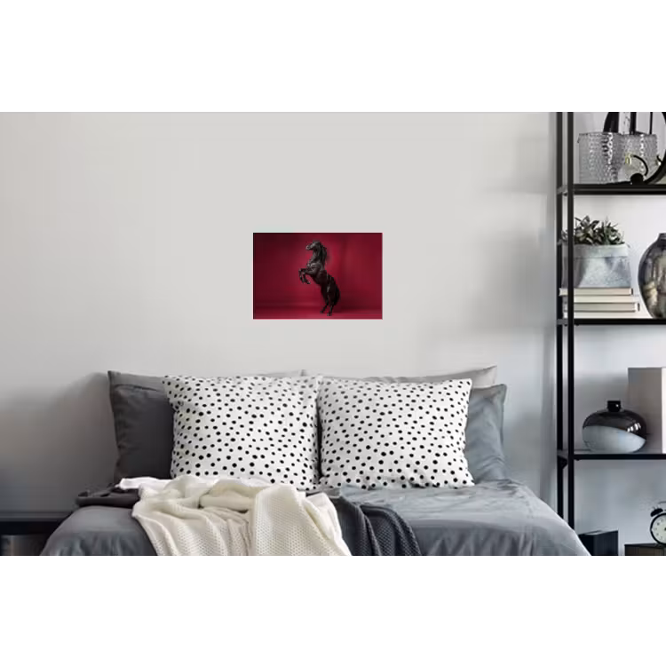 Muursticker - Hengst - Steigert - Rood — 5