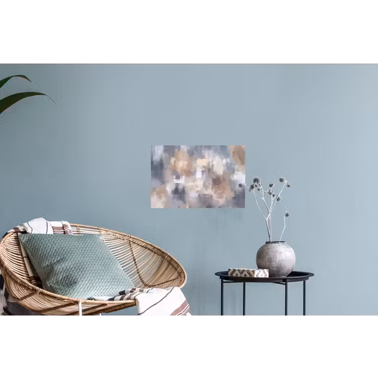 Muursticker - Penseelstreken - Schilderij - Beige — 4