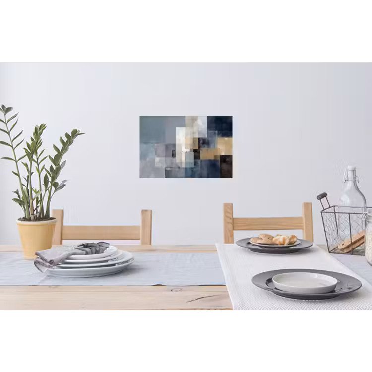 Muursticker - Rechthoeken - Abstract - Blauw — 3